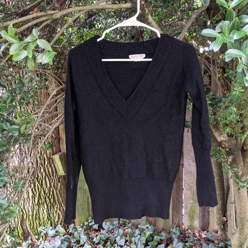 Black Sweater 100% Merino Wool